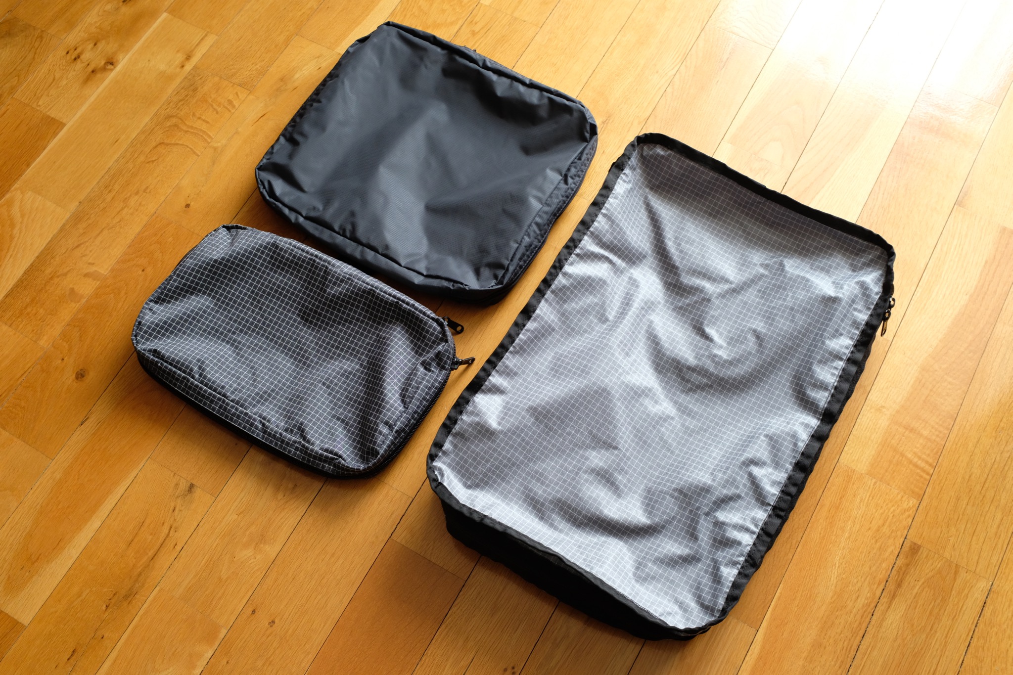 Small, Medium and Large packing cubes