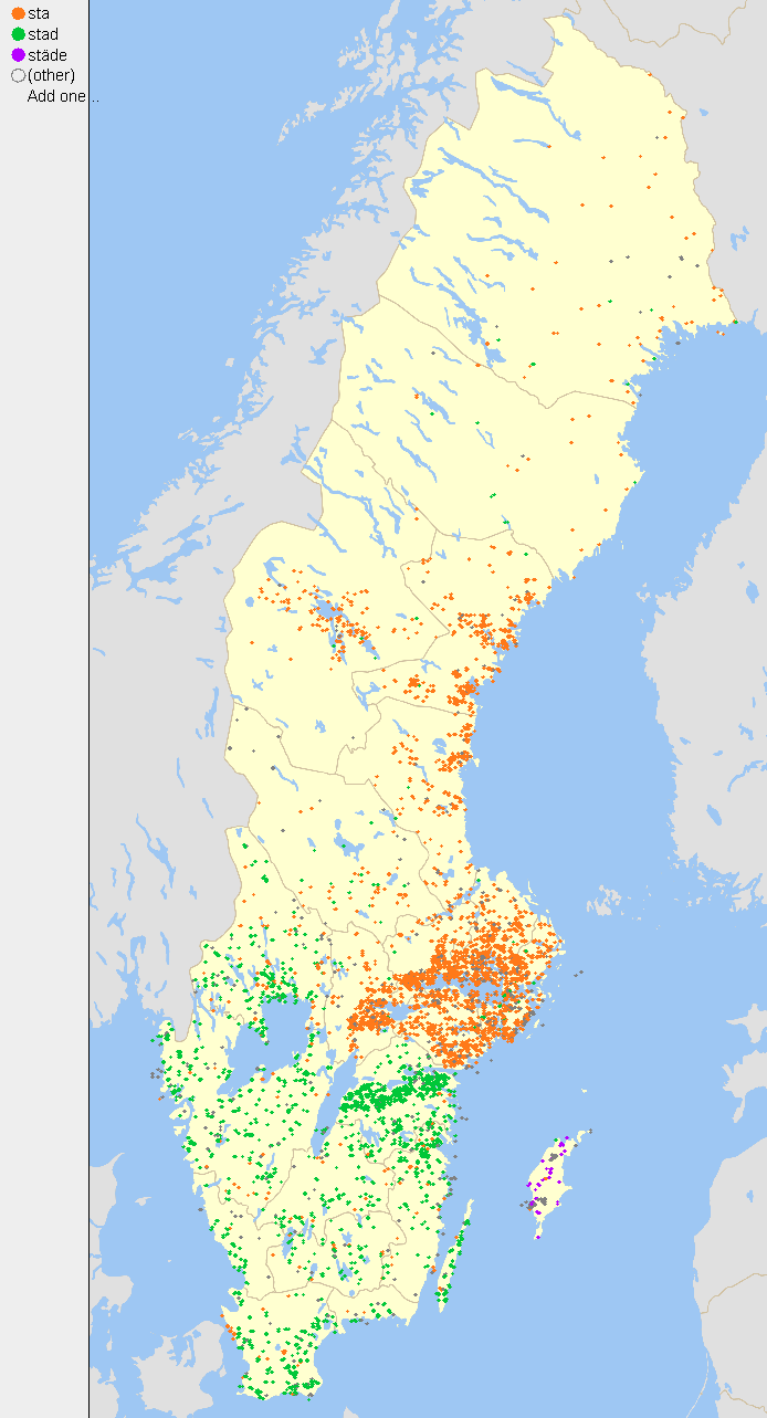 place suffixes stad