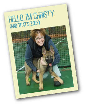 Christy Bartley, The Petsitta with her German Shepherd Zoey!