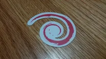 Debian logo sticker