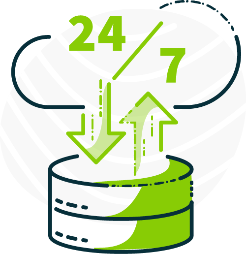 24/7 access icon