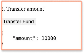 Transfer Funds using UI