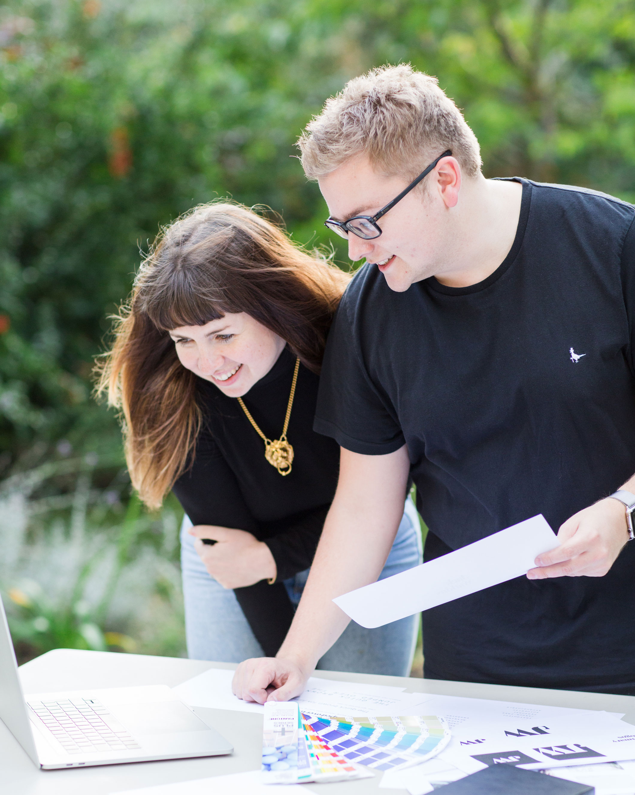 Jack Watkins presenting ideas to a client