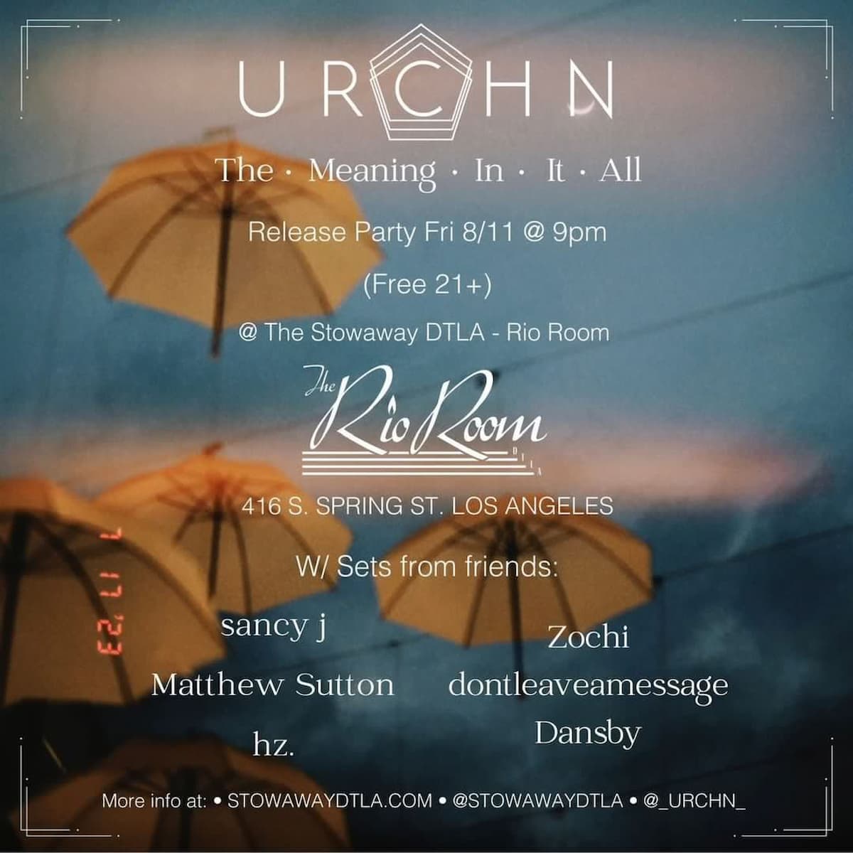 Urchn Release Party