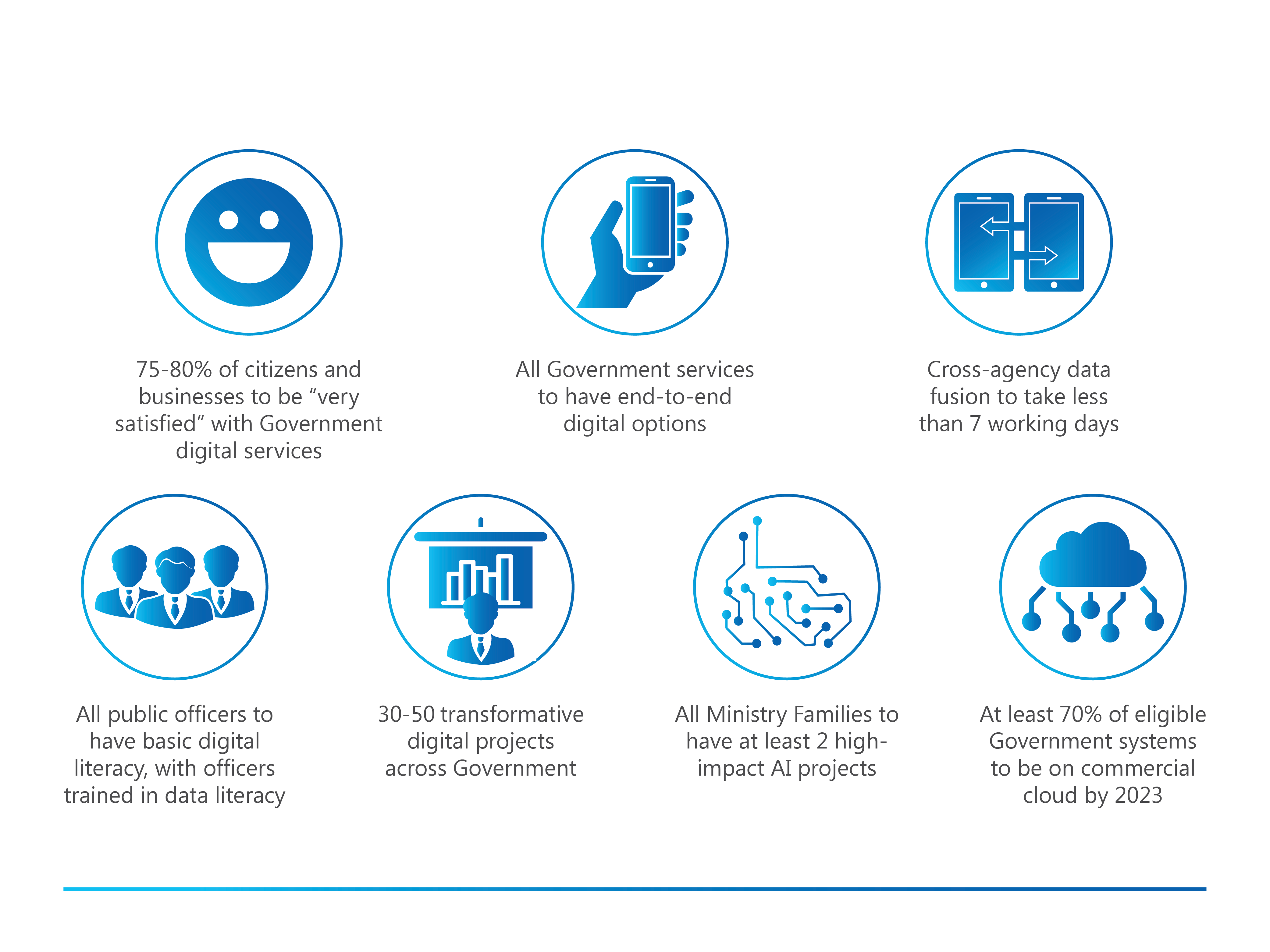 Fig 4: Singapore’s Digital Government Goals (to be achieved by 2023)