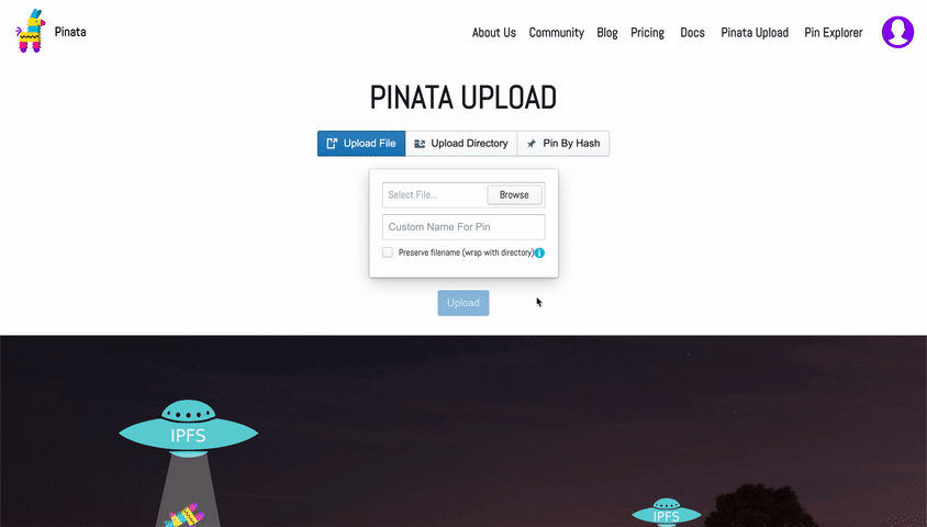 How to upload your nft-metadata.json to Pinata