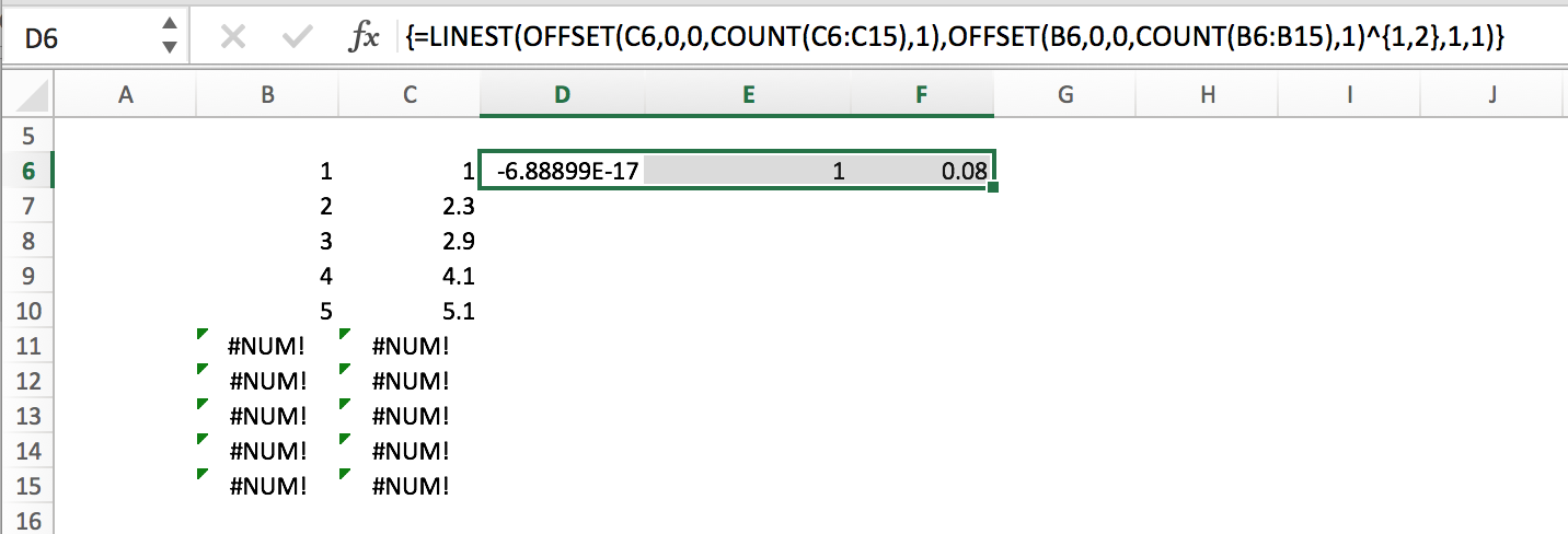 linest-using-offset-count