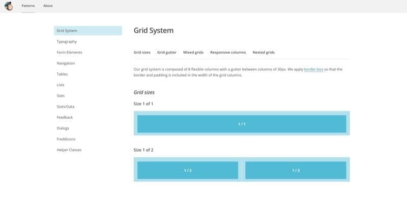 MailChimp Pattern Library