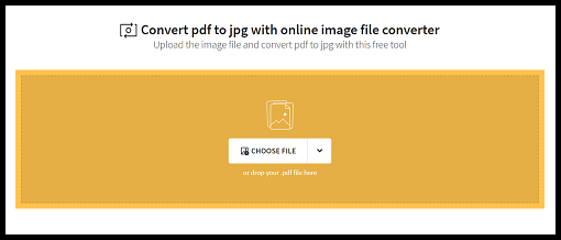 Click CHOOSE FILE and choose your PDF