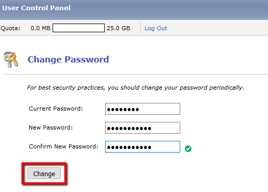how to i change my microsoft exchange account password in thunderbird