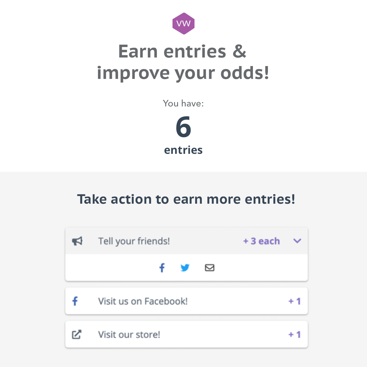 Example KickoffLabs sweepstakes campaign.