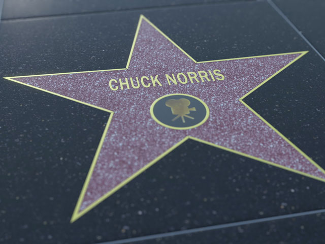 Chuck Norris's Hollywood star