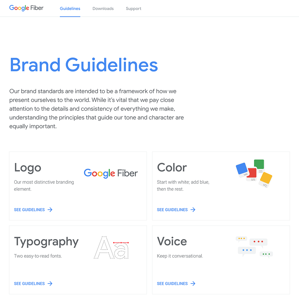 Google Fiber Brand desktop