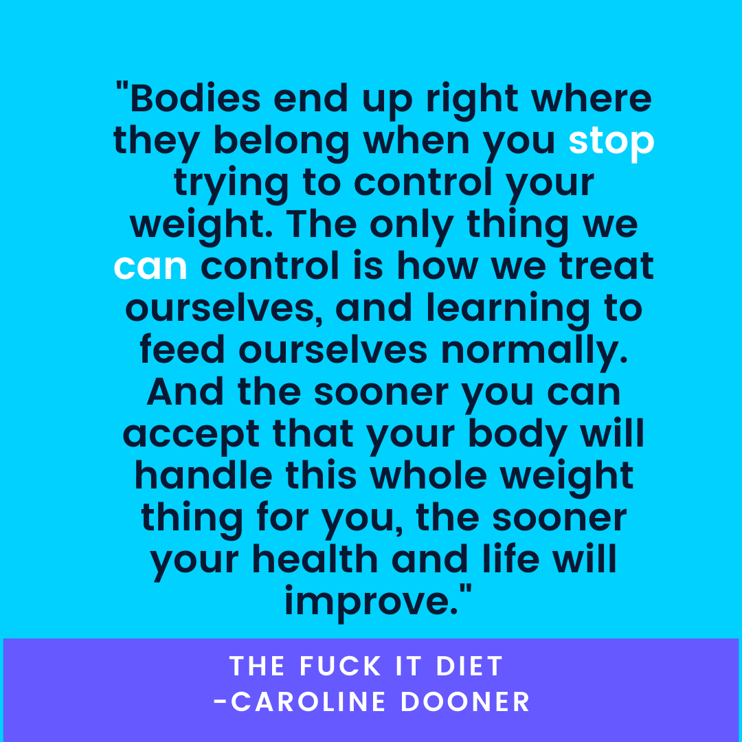Caroline Dooner, author, "The Fuck it Diet"