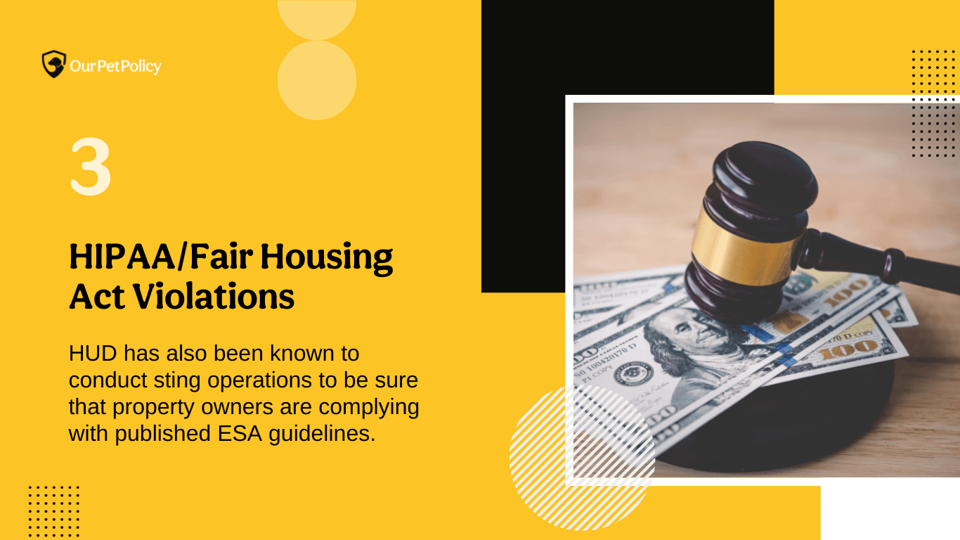 HIPAA or Fair Housing Act Violations