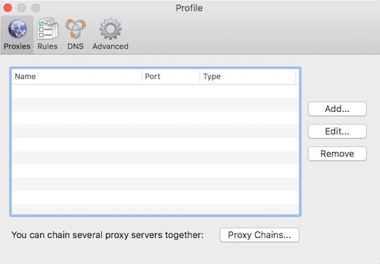 Step 2 on how to set un SOCKS5 proxies in Proxifier