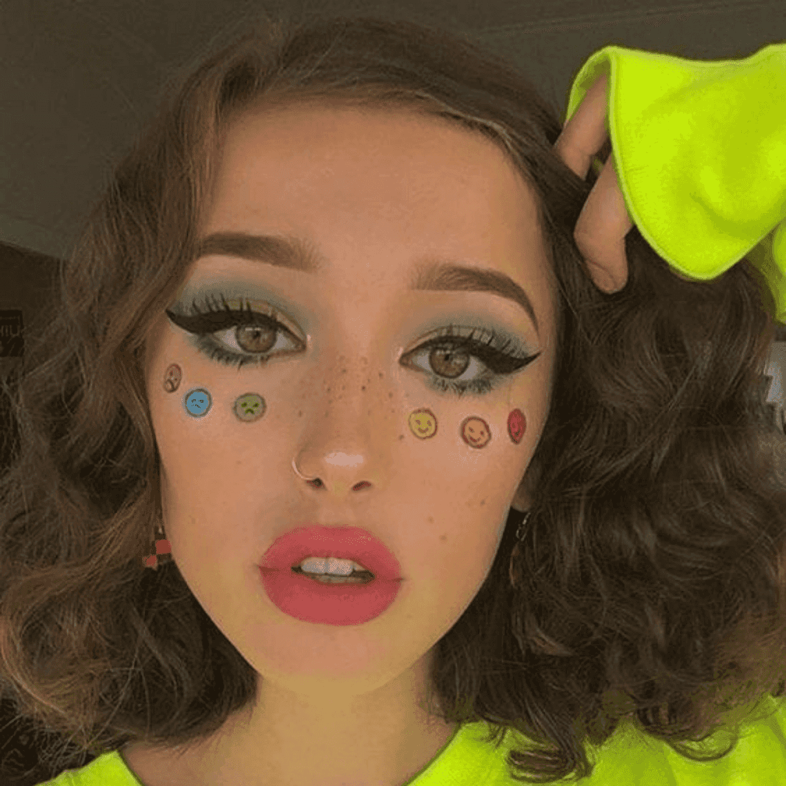 maquiagem e girl verde