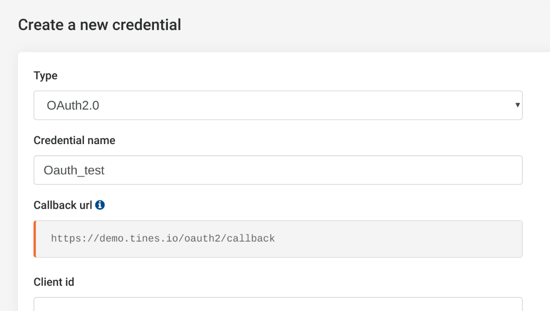 Sample callback URL