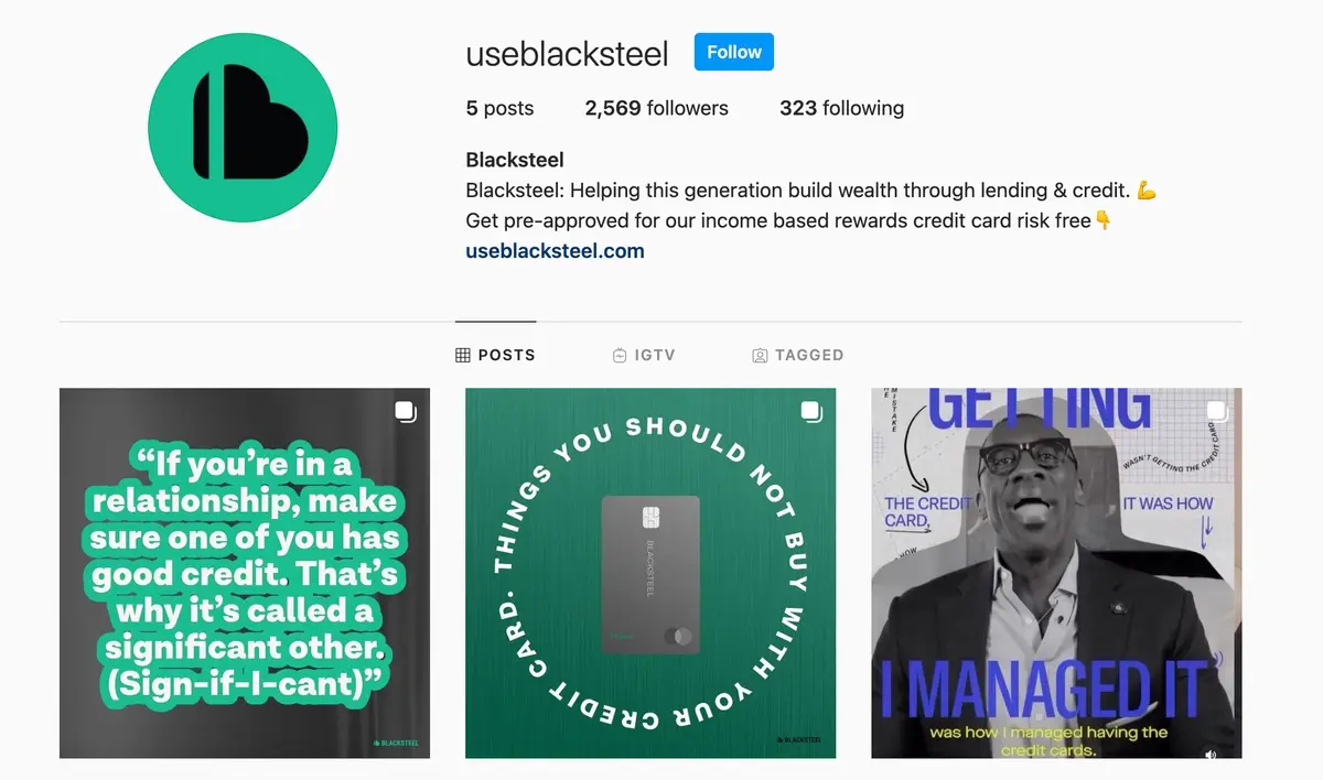 Instagram giveaway Blacksteel
