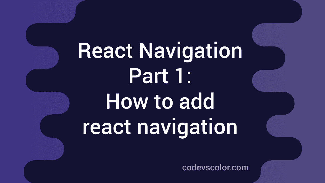 react native navigation presentation