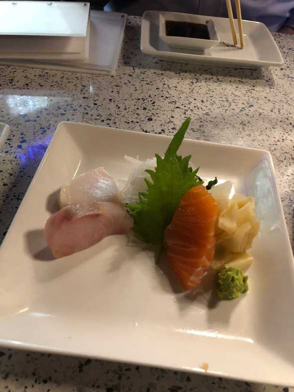 Following the sushi rolls, I got to try sashimi. I might like sashimi even better than the rolls. Following the sushi rolls, I got to try sashimi. I might like sashimi even better than the rolls.