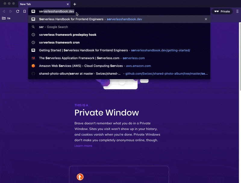 Serverless Handbook page load for users