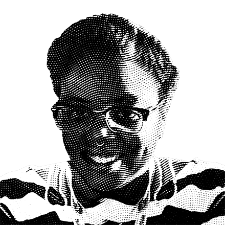 Halftone black and white image of Treva Nichole Williams