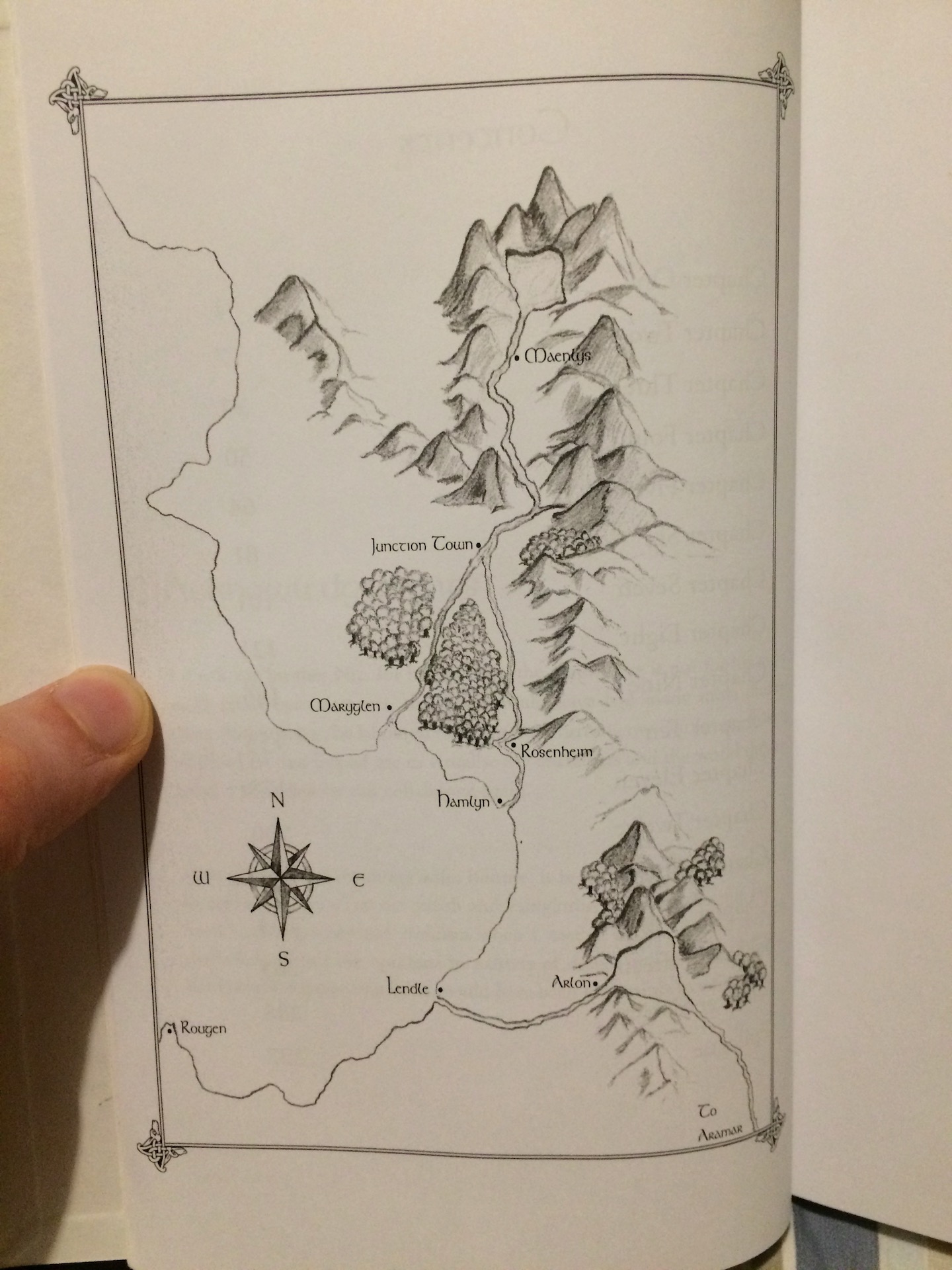 Map for the original edition of Weaver of Dreams