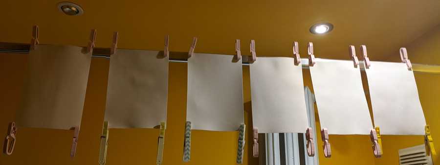 Drying paper