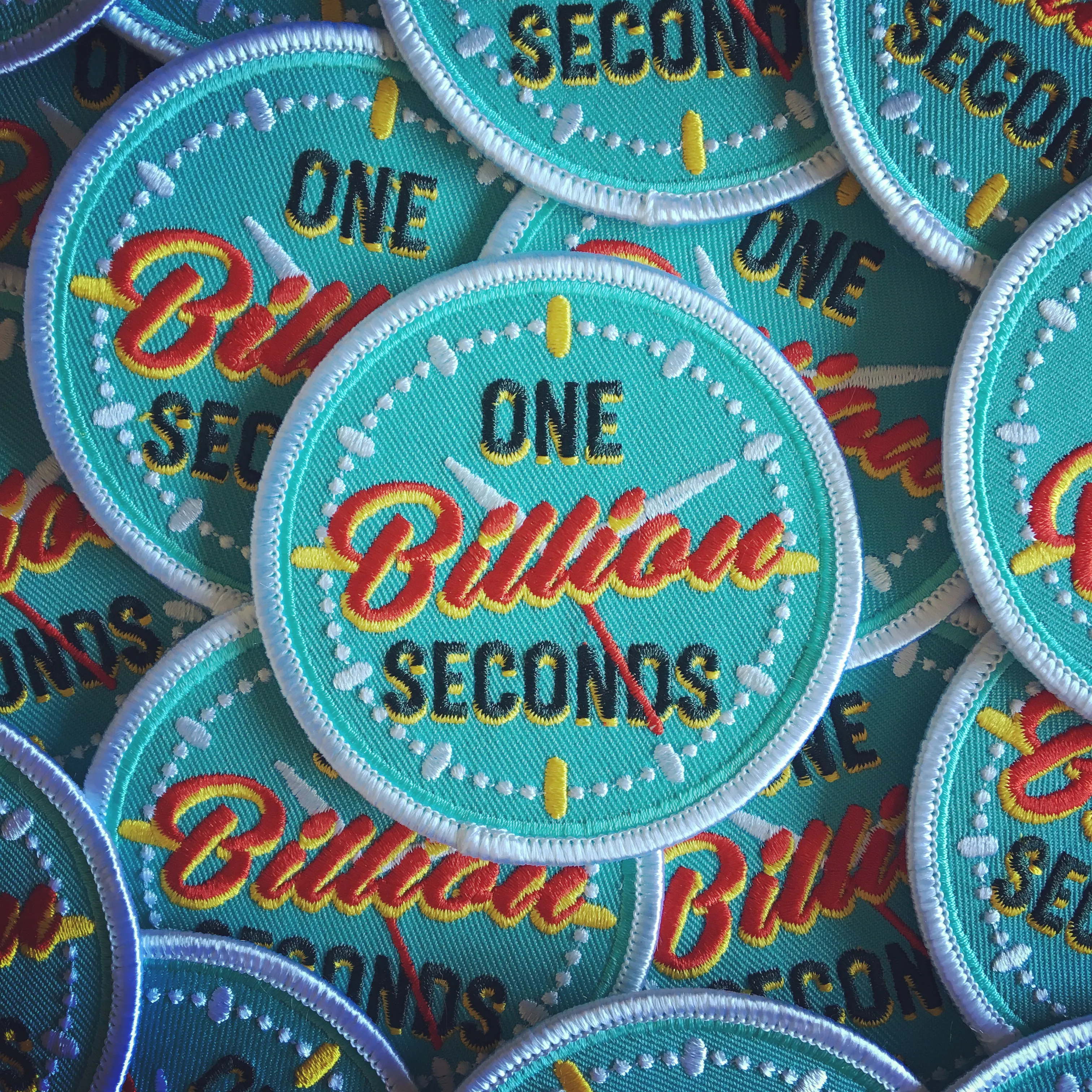 Embroidered Patch - One Billion Seconds