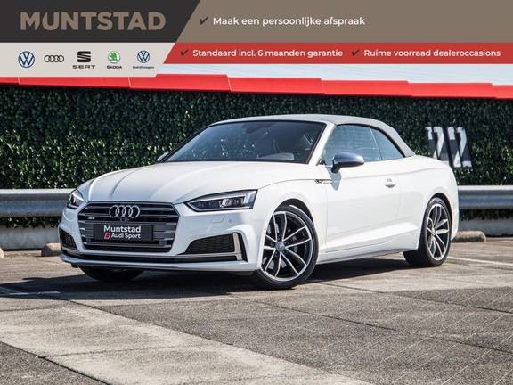Audi A5 Cabriolet 3.0 TFSI S5 quattro | 354 PK | S-Line | B&O Sound | Assistentie City-Parking | S-Sportstoelen | Virtual Cockpit | Keyless-entry | Massage-Stoelen |