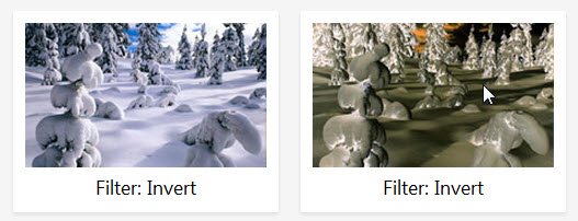 CSS3 Filter Invert