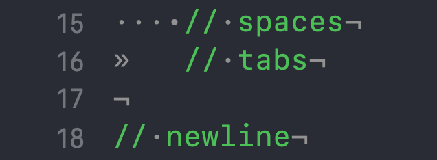 how-to-show-hide-whitespace-characters-in-xcode-sarunw
