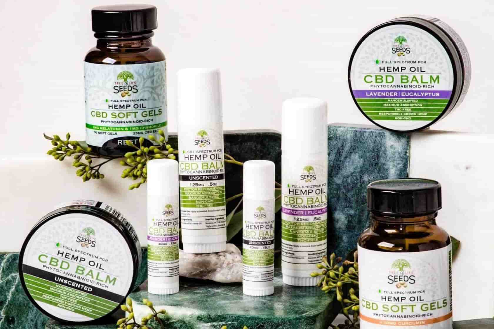 Cannabis CBD and THC oil products.