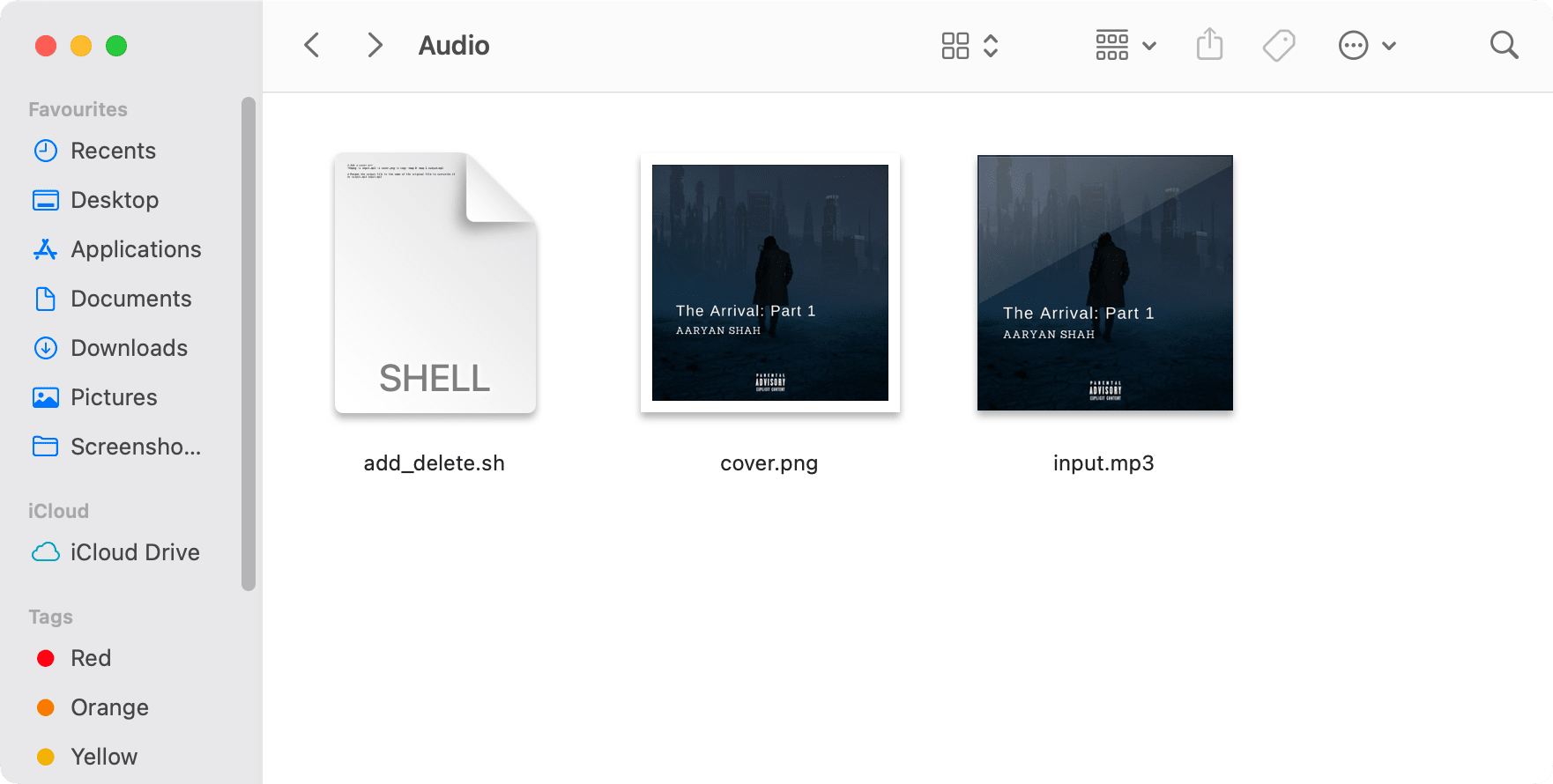 adding a cover art to multiple audio files