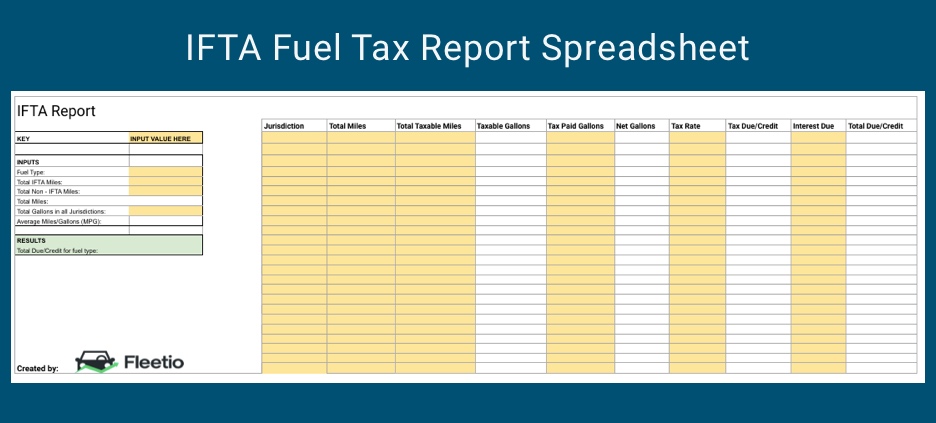 IFTA fuel tax report