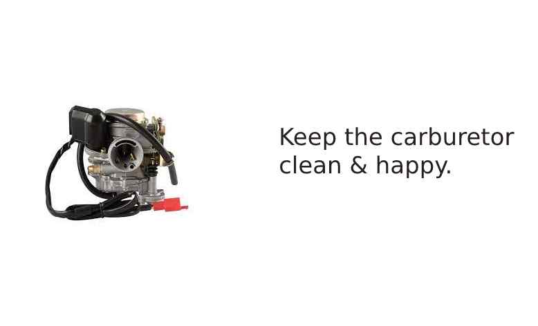 Clean and happy carburettor for better millage