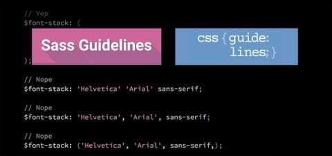 sass guidelines and css guidelines
