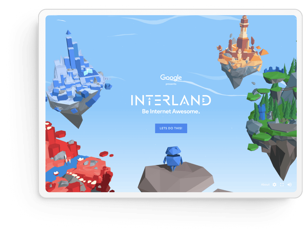 Google Interland on tablet