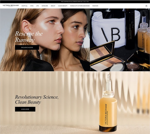 Victoria Beckham Beauty website