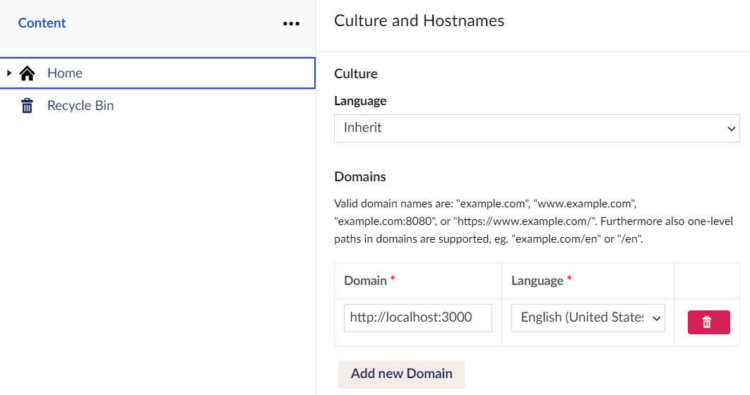 Umbraco Culture and Hostnames