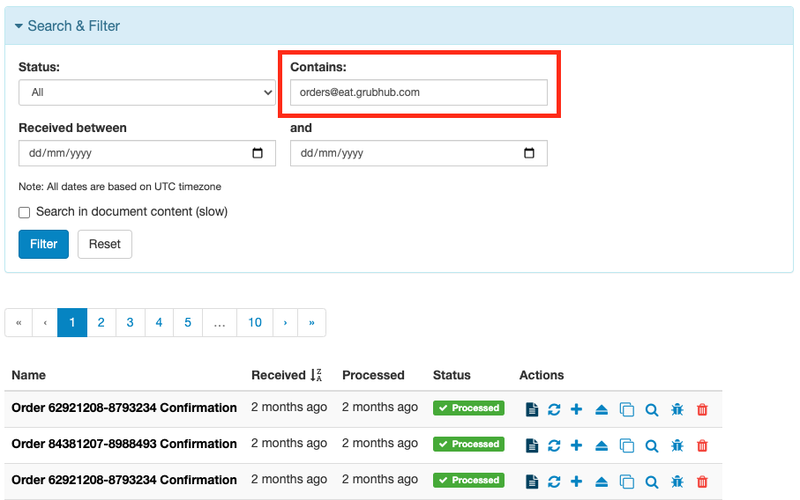 You can new search by document metadata