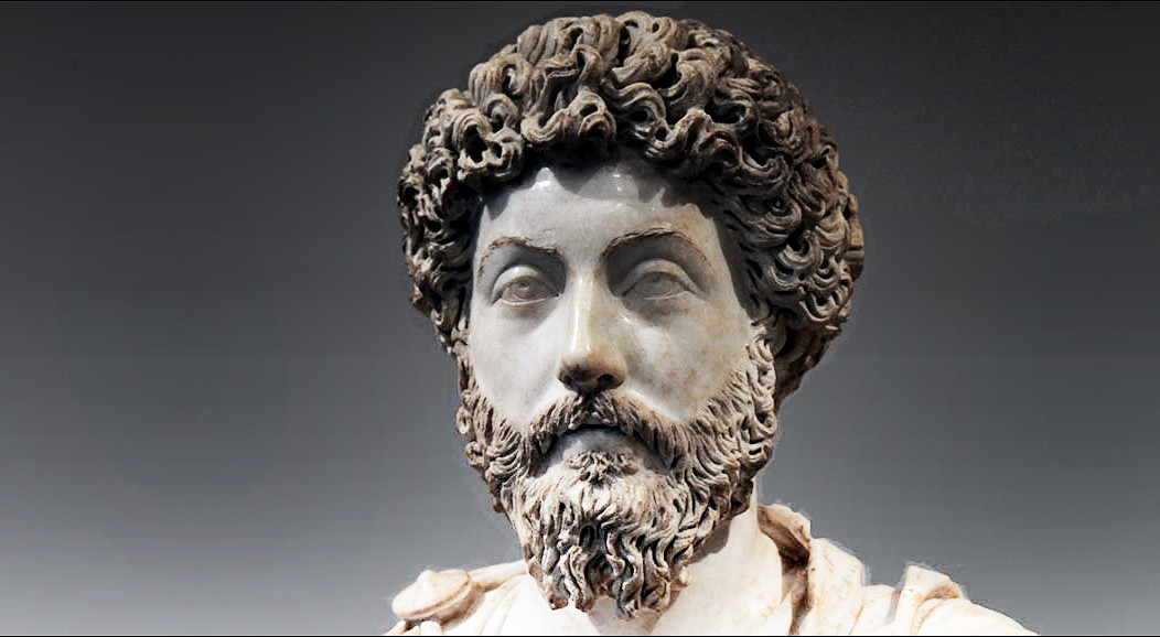 A bust of Marcus Aurelius