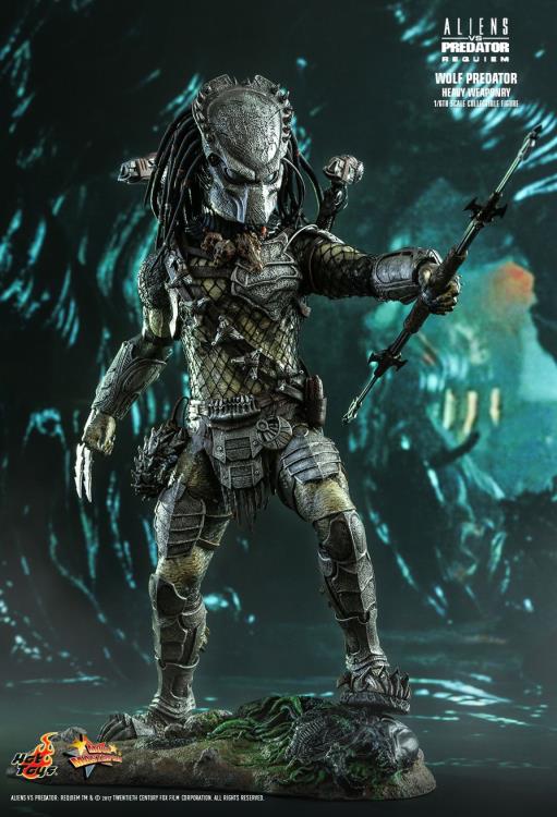 Hot Toys Aliens vs. Predator: Requiem MMS443 Wolf Predator (Heavy Weaponry) 1/6th Scale Collectible Figure