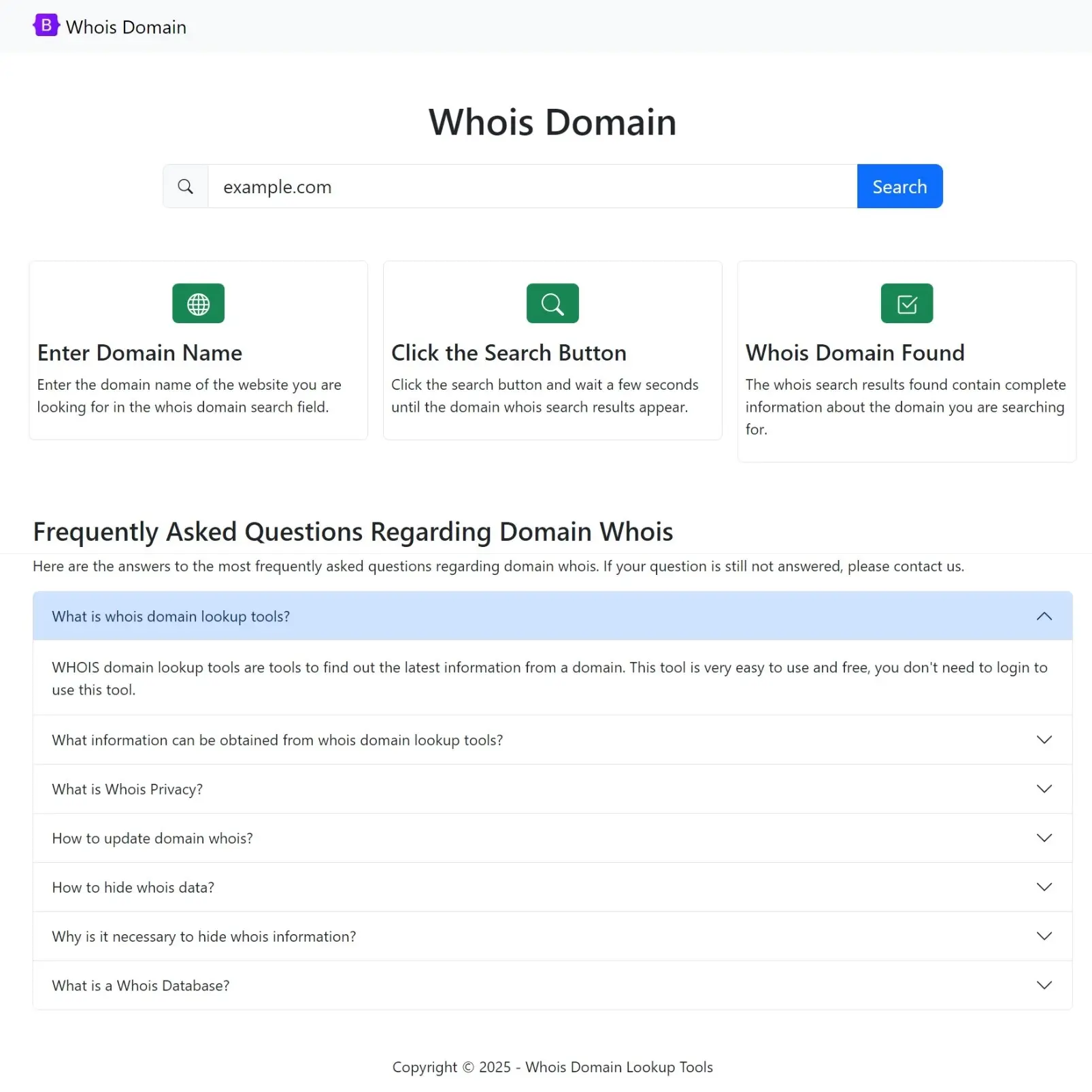 [Source Code] Whois Domain