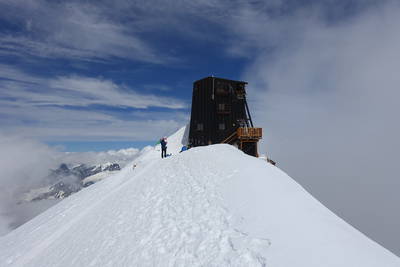 Margherita Hütte auf 4500 Metern