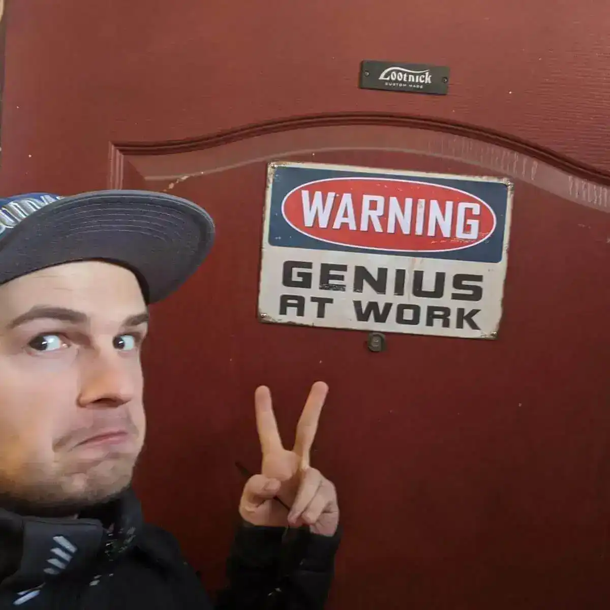 Warning! Genius at work