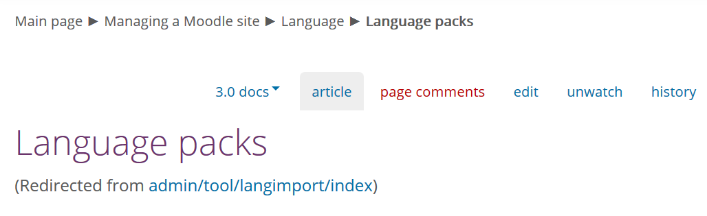 Redirected page