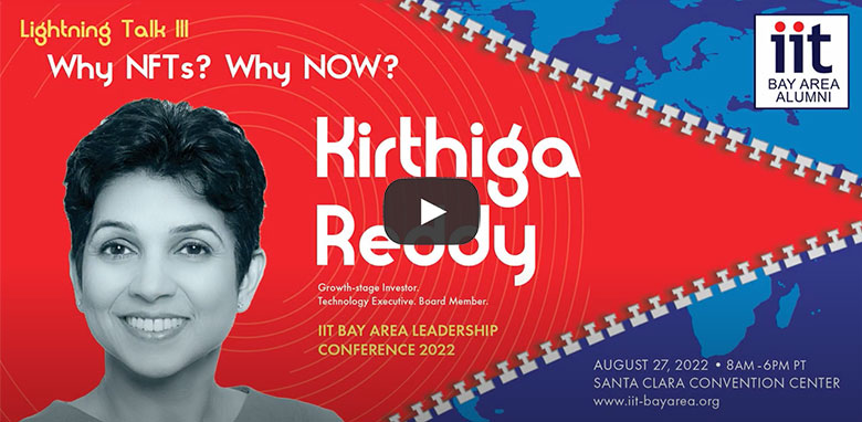 Preview of Kirthiga Reddy’s 2022 IIT Bay Area Leadership Conference talk available to watch on YouTube.