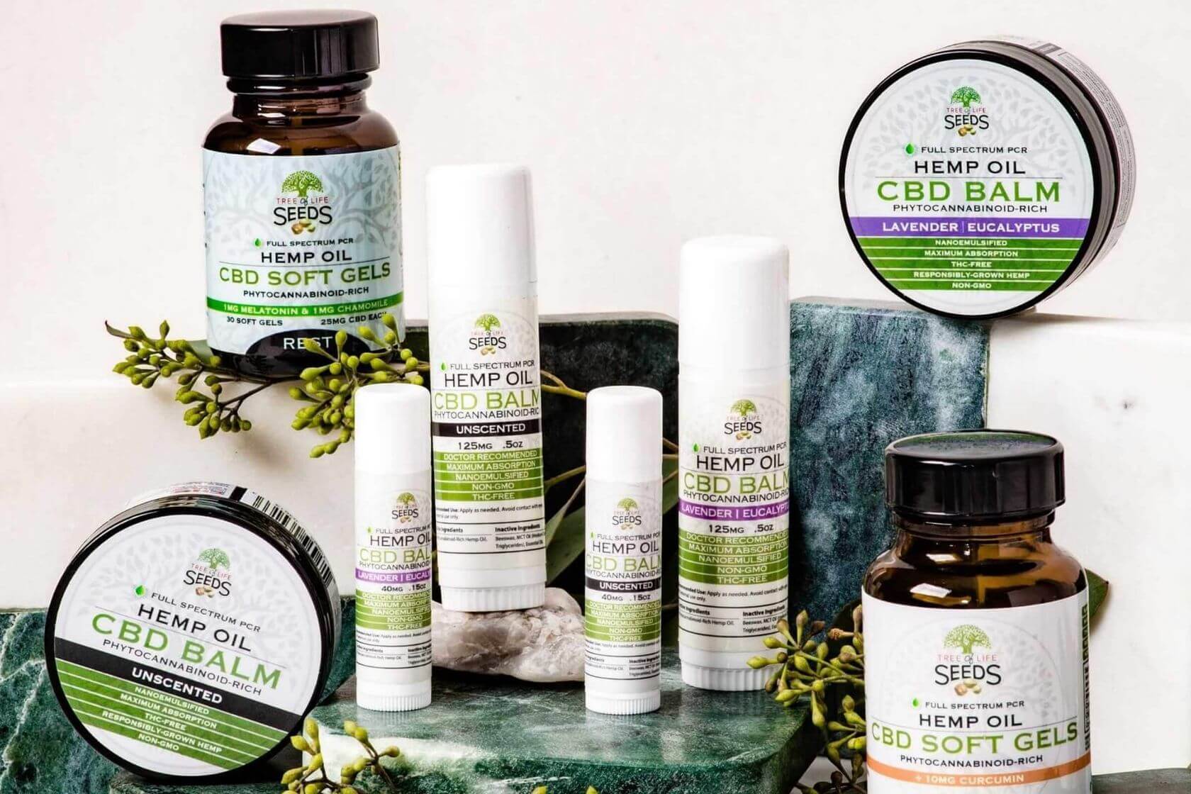 Various forms of medicinal cannabis.